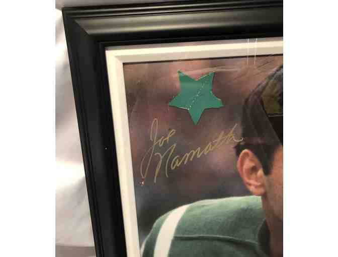 Joe Namath Autographed and Framed Picture