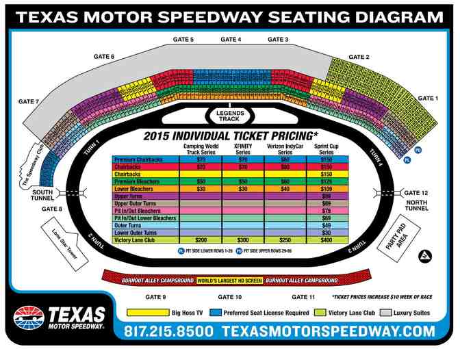 NASCAR XFINITY Series at Texas Motor Speedway - O'Reilly Auto Parts 300: Four (4) Tickets