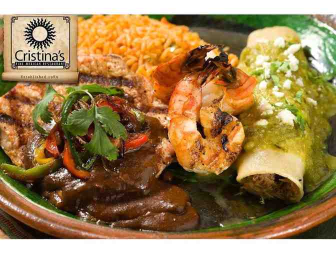 Cristina's Fine Mexican Restaurant: $20 Gift Certificate