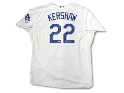 Clayton Kershaw Los Angeles Dodgers Autographed Baseball Jersey
