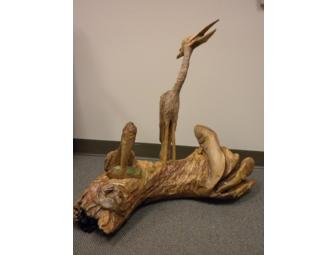 'The Catch of the Day' One of a Kind Wood Sculpture