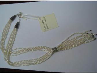 Freshwater Pearl Lariat With Sterling Silver