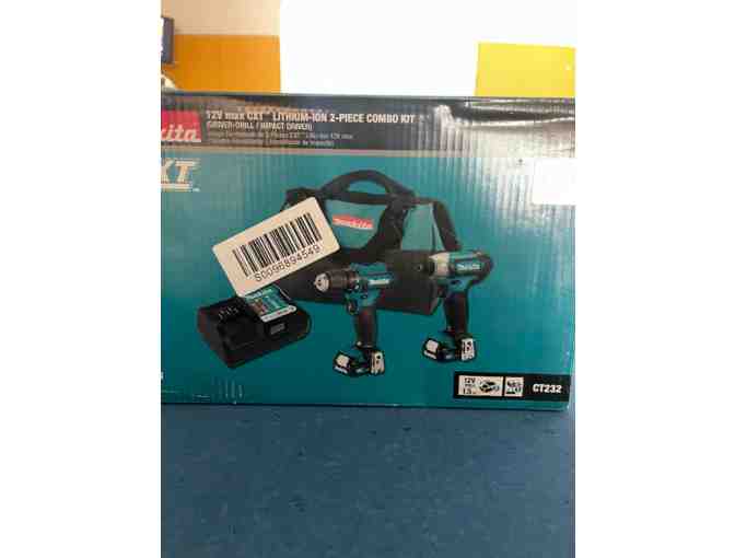 Makita 12V max CXT 1.5 Ah Lithium-Ion Cordless Drill Driver and Impact Driver Combo Kit