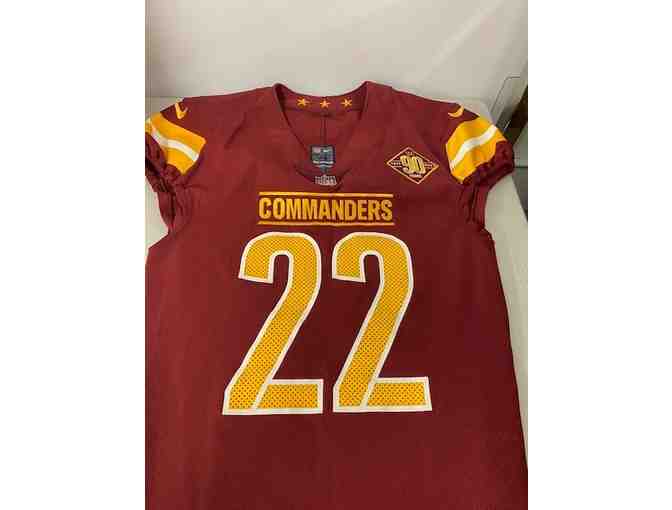 Personally autographed 'Darrick Forrest' Game Issued Washington Commanders Jersey