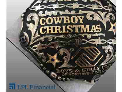 A New Cowboy Christmas Tradition, Corriente Buckle, Brought to you by LPL Financial