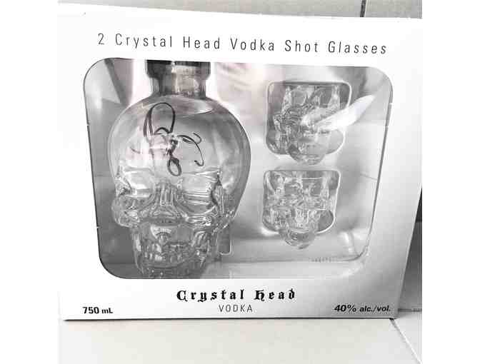 Autograph Crystal Head Vodka with 2 Skull Glasses by Dan Aykroyd