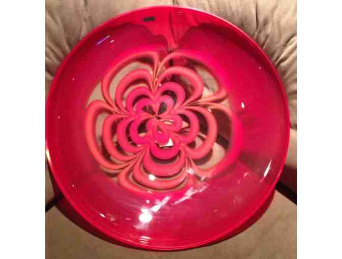 Stunning Waterford Red & Gold Platter