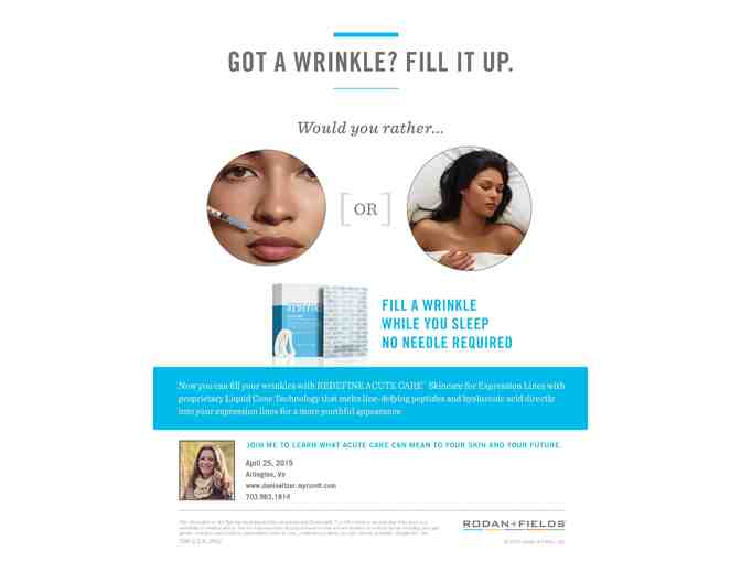 Fill A Wrinkle While You Sleep - With Rodan+Fields  Acute Care