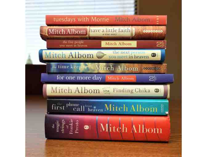 Autographed Mitch Albom Books - set of 9
