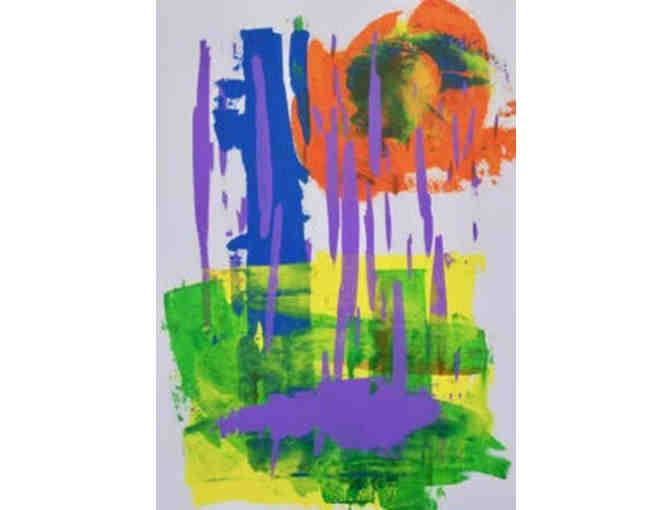 Painting Original by Artist Pamela Alexander - 'Purple Rain'