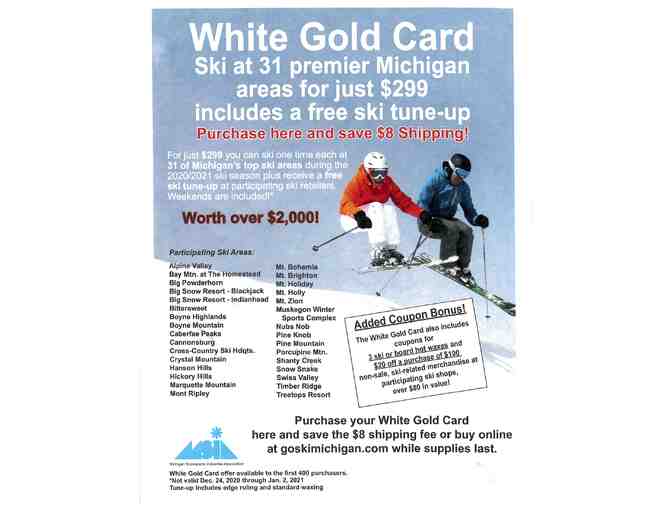 White Gold Card - Michigan Snow Sports Industries Association