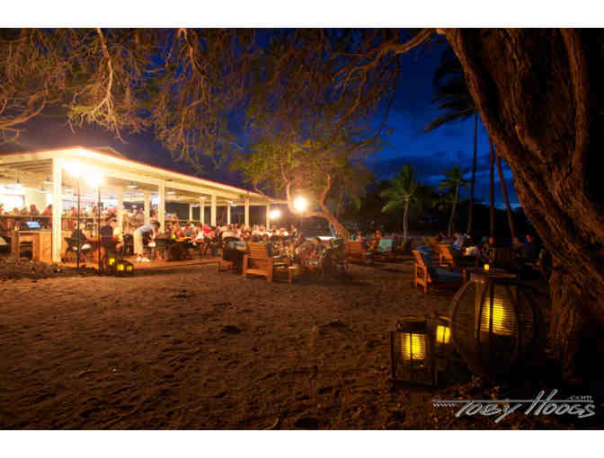 Private Dinner on the Beach for 4 People at Lava Lava Beach Club