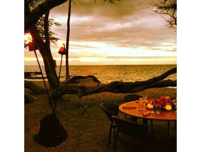 Private Dinner on the Beach for 4 People at Lava Lava Beach Club