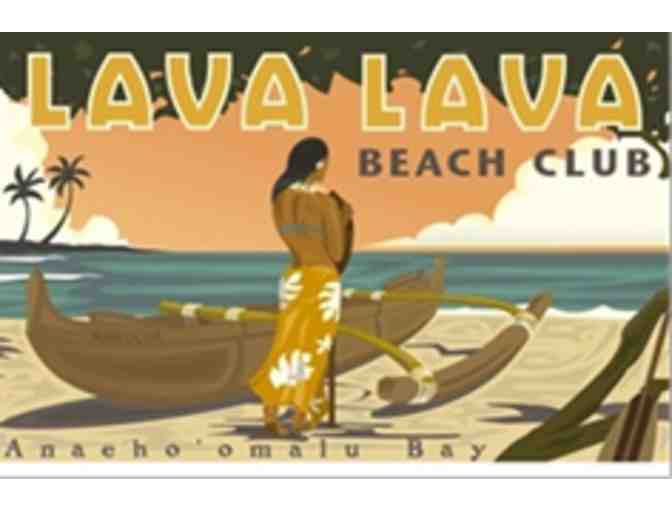 Private Dinner on the Beach for 4 People at Lava Lava Beach Club