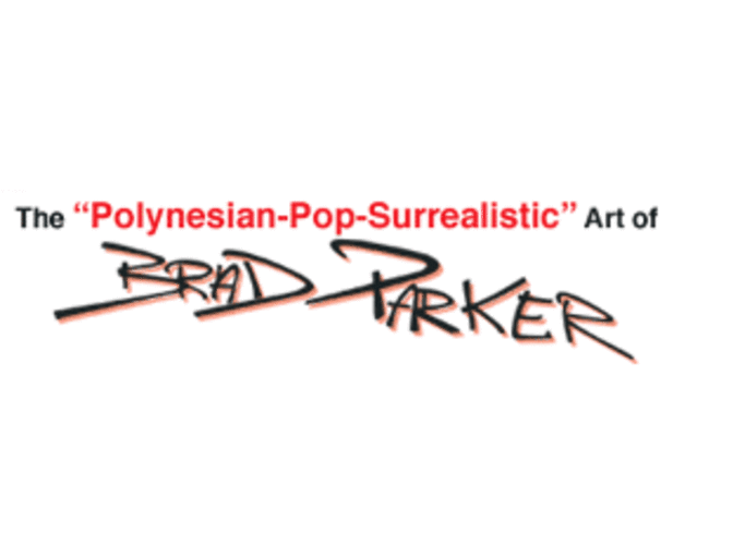 THE SUNKEN TIKI-Giclee on canvas By Brad 'Tiki Shark' Parker