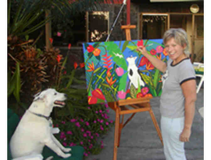 'Cosmo in the Jungle' Signed Print by Local Artist Cindy Coats