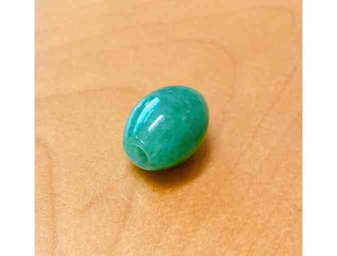 One Green Jade Bead