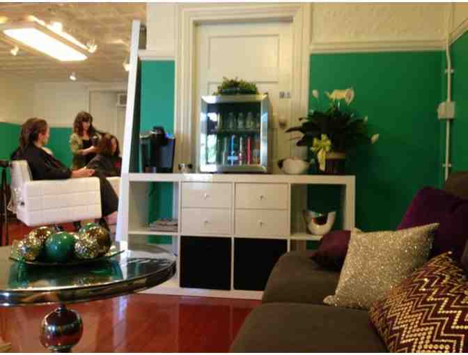 Haircut, Highlights, and Blow-dry at mop Hair Salon