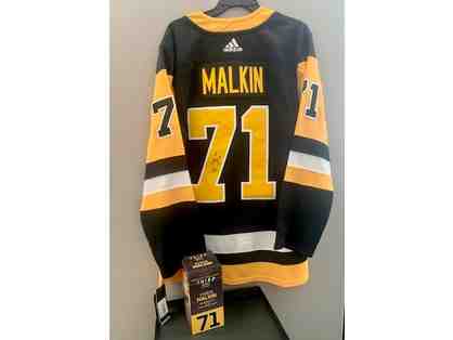 Authentic Autographed Evgeni Malkin Jersey and Bobble Head