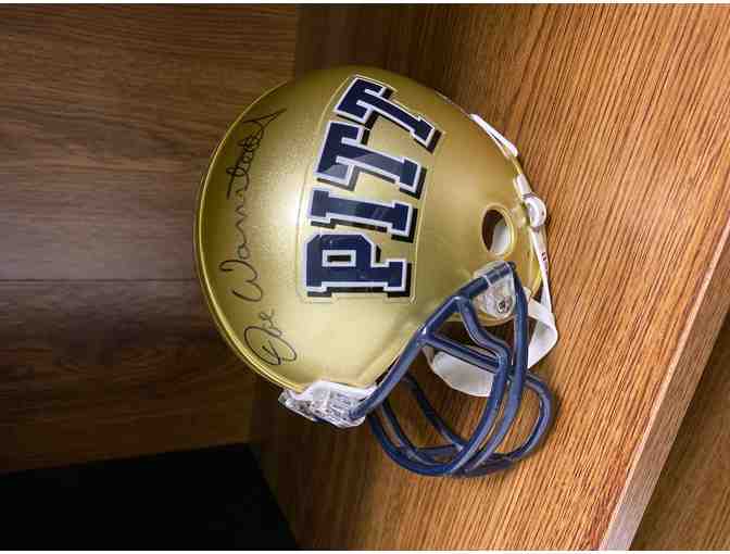 Pitt Panthers Football Game and Dave Wannstedt-Autographed Mini Helmet - Photo 2