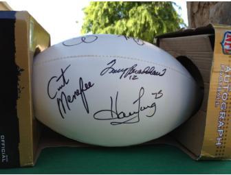 FOX NFL Sunday cast signed Football