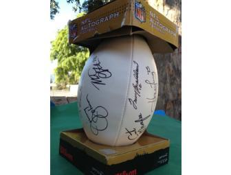 FOX NFL Sunday cast signed Football