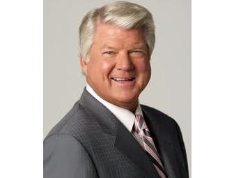 Dallas Cowboys miniature helmut autographed by Coach Jimmy Johnson!