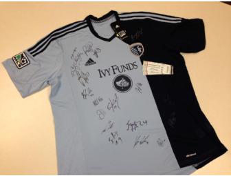 Autographed Sporting KC Soccer Jersey and 2 game tickets!