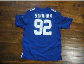 Super Bowl Champion Michael Strahan autographed Football Jersey!
