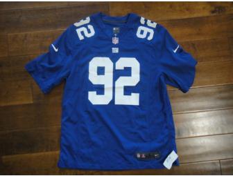 Super Bowl Champion Michael Strahan autographed Football Jersey!