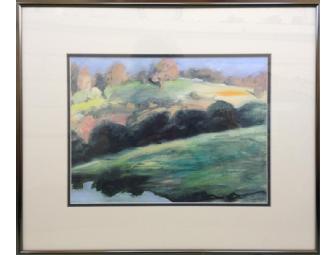 Landscape by Kathleen Owings: View from the Pond at Forty Oaks