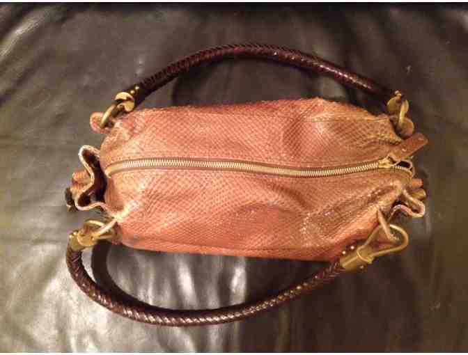 USED MICHAEL KORS COLLECTION PYTHON LEATHER HANDBAG