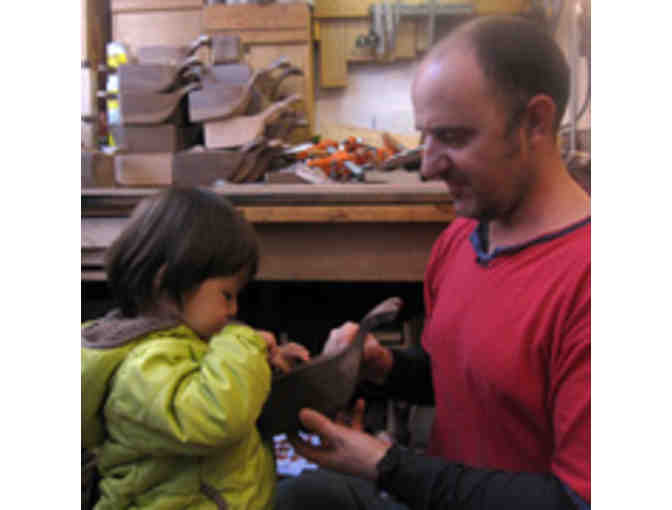 Handmade Wooden Whale Penholder made from Recycled NYC Park Bench (open-eyed)
