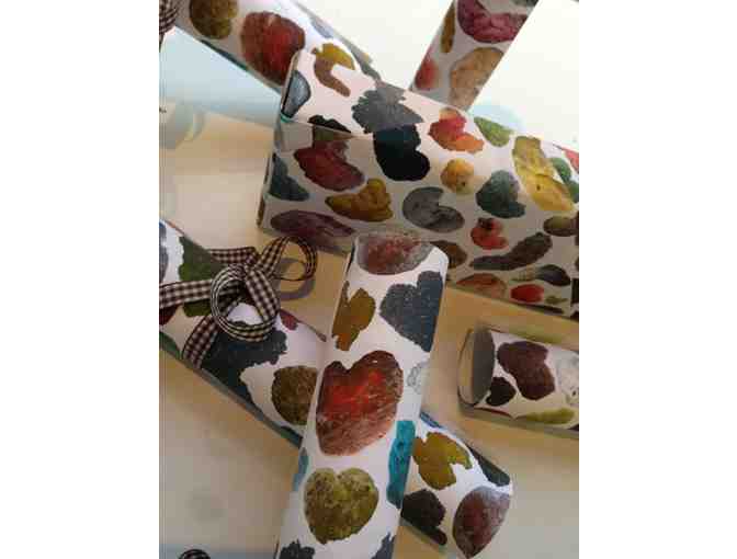 GumHearts Wrapping Paper and Gift Bag Set(L) by Hiromi Niizeki