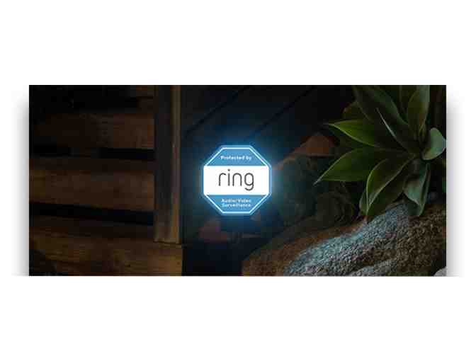 Ring Video Doorbell and Solar Security Sign