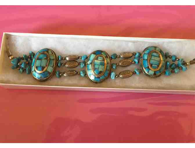 Turquoise Inlaid Bracelet