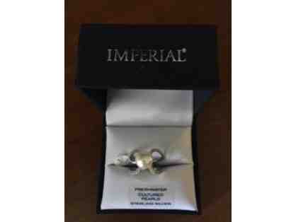 Imperial Pearl and Silver Ring