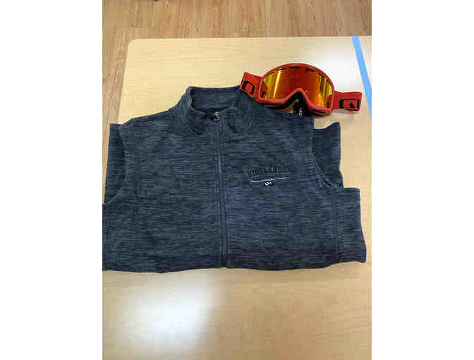 Vest - Zip up, Grey (Men's Size M) + Giro Goggles, Orange - Photo 1