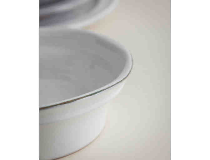 Set of white ceramic nesting bowls from il Buco Vita