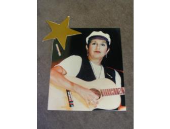 Joan Baez Autographed Poster and headshot picture