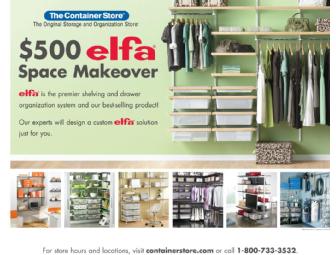 $500 elfa Makeover from The Container Store