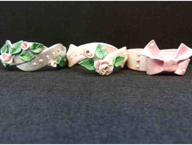3 Unique Handmade Clay Bracelets