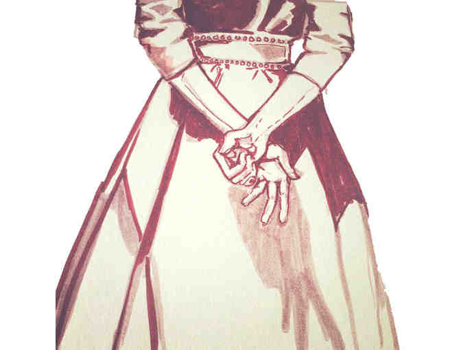 Hand Painted Portrait from a photograph by Alumna Emay Allmendinger '03