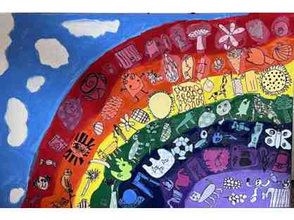 Extended Day Students' Rainbow Art