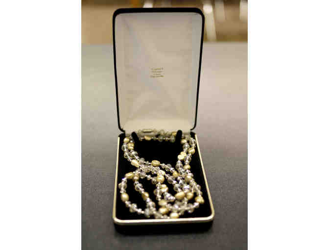 48' Austrian Topaz Necklace and Matching Bracelet