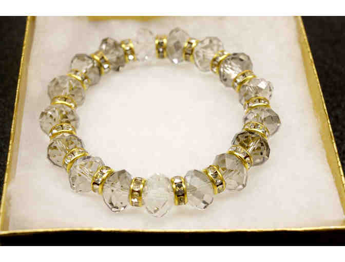 48' Austrian Topaz Necklace and Matching Bracelet
