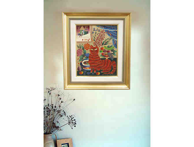 Red Cat - Yuri Gorbachev Oil painting
