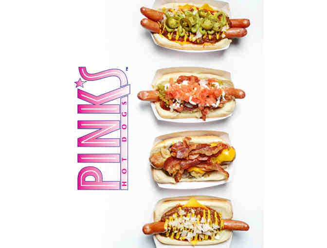 Pink's Famous Hot Dogs: Value $50 (five $10 Gift Certificates)