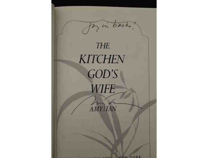 Three Autographed Amy Tan Books