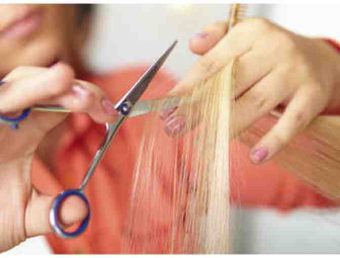 Salon Lucid: Custom Design Haircut with Brenda & basket full of goodies